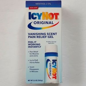 💡$4=Icy Hot Vanishing Scent Pain Relieving Gel (2.5 Oz)/AW=6oz